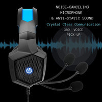 HP USB Gaming Headset PC Over Ear Headphones 7.1 Surround Sound with Mic for PC/Mac/Laptop Gamer Headset with Noise Cancelling Mic Comfortable Design and LED Lights - 7DAY'S