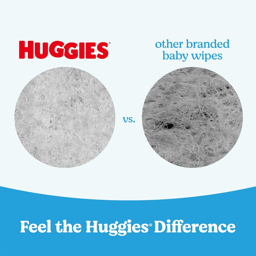 Huggies Natural Care Cucumber, Aloe and Vitamin E Baby Wipes, Hypoallergenic, Scented, 10 Flip - Top Packs (560 Wipes Total), Packaging May Vary - 7DAY'S