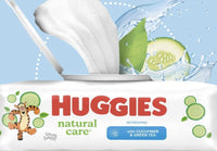Huggies Natural Care Cucumber, Aloe and Vitamin E Baby Wipes, Hypoallergenic, Scented, 10 Flip - Top Packs (560 Wipes Total), Packaging May Vary - 7DAY'S