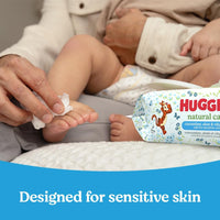 Huggies Natural Care Cucumber, Aloe and Vitamin E Baby Wipes, Hypoallergenic, Scented, 10 Flip - Top Packs (560 Wipes Total), Packaging May Vary - 7DAY'S