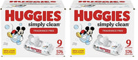 Huggies Simply Clean Unscented Baby Diaper Wipes, 11 Flip - Top Packs (704 Wipes Total), Packaging May Vary - 7DAY'S