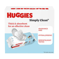 Huggies Simply Clean Unscented Baby Diaper Wipes, 11 Flip - Top Packs (704 Wipes Total), Packaging May Vary - 7DAY'S