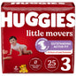 Huggies Size 5 Diapers, Little Movers Baby Diapers, Size 5 (27+ lbs), 132 Count (2 Packs of 66), Packaging May Vary - 7DAY'S
