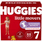 Huggies Size 5 Diapers, Little Movers Baby Diapers, Size 5 (27+ lbs), 132 Count (2 Packs of 66), Packaging May Vary - 7DAY'S
