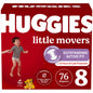 Huggies Size 5 Diapers, Little Movers Baby Diapers, Size 5 (27+ lbs), 132 Count (2 Packs of 66), Packaging May Vary - 7DAY'S