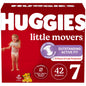 Huggies Size 5 Diapers, Little Movers Baby Diapers, Size 5 (27+ lbs), 132 Count (2 Packs of 66), Packaging May Vary - 7DAY'S