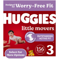 Huggies Size 5 Diapers, Little Movers Baby Diapers, Size 5 (27+ lbs), 132 Count (2 Packs of 66), Packaging May Vary - 7DAY'S