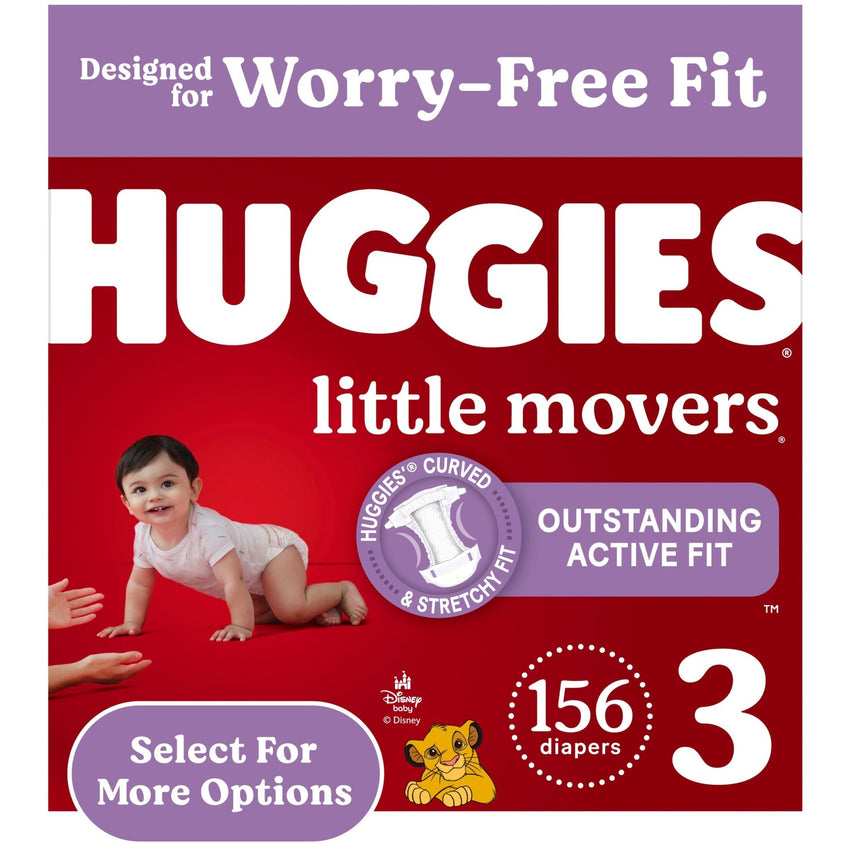 Huggies Size 5 Diapers, Little Movers Baby Diapers, Size 5 (27+ lbs), 132 Count (2 Packs of 66), Packaging May Vary - 7DAY'S