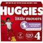Huggies Size 5 Diapers, Little Movers Baby Diapers, Size 5 (27+ lbs), 132 Count (2 Packs of 66), Packaging May Vary - 7DAY'S