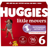 Huggies Size 5 Diapers, Little Movers Baby Diapers, Size 5 (27+ lbs), 132 Count (2 Packs of 66), Packaging May Vary - 7DAY'S