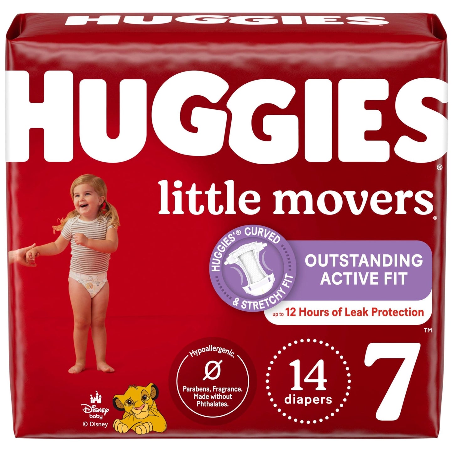 Huggies Size 5 Diapers, Little Movers Baby Diapers, Size 5 (27+ lbs), 132 Count (2 Packs of 66), Packaging May Vary - 7DAY'S