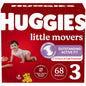 Huggies Size 5 Diapers, Little Movers Baby Diapers, Size 5 (27+ lbs), 132 Count (2 Packs of 66), Packaging May Vary - 7DAY'S