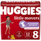 Huggies Size 5 Diapers, Little Movers Baby Diapers, Size 5 (27+ lbs), 132 Count (2 Packs of 66), Packaging May Vary - 7DAY'S