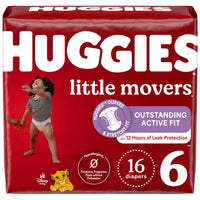 Huggies Size 5 Diapers, Little Movers Baby Diapers, Size 5 (27+ lbs), 132 Count (2 Packs of 66), Packaging May Vary - 7DAY'S