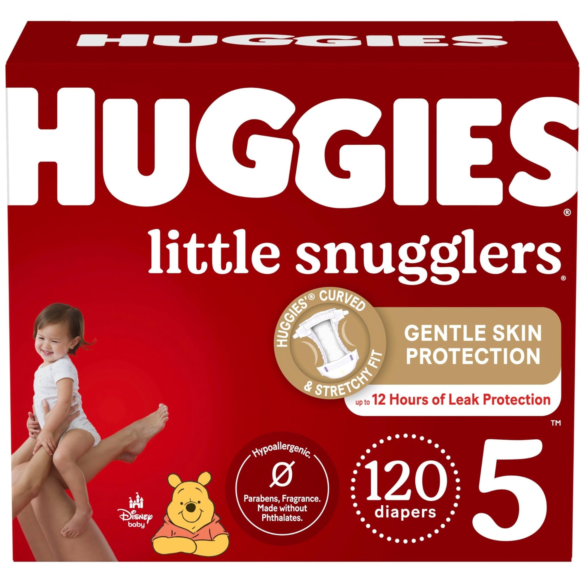 Huggies Size Newborn Diapers, Little Snugglers Baby Diapers, Size Newborn (up to 10 lbs), 31 Count, Packaging May Vary - 7DAY'S
