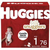 Huggies Size Newborn Diapers, Little Snugglers Baby Diapers, Size Newborn (up to 10 lbs), 31 Count, Packaging May Vary - 7DAY'S