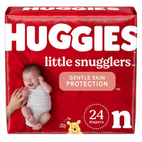 Huggies Size Newborn Diapers, Little Snugglers Baby Diapers, Size Newborn (up to 10 lbs), 31 Count, Packaging May Vary - 7DAY'S