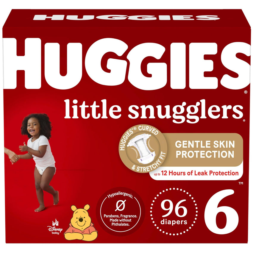Huggies Size Newborn Diapers, Little Snugglers Baby Diapers, Size Newborn (up to 10 lbs), 31 Count, Packaging May Vary - 7DAY'S