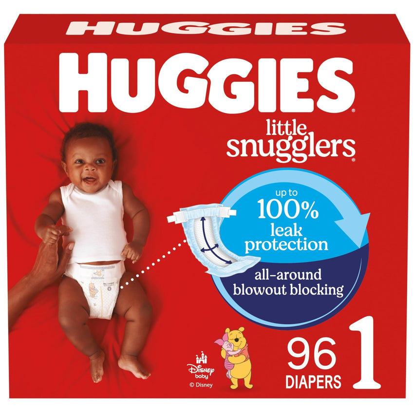 Huggies Size Newborn Diapers, Little Snugglers Baby Diapers, Size Newborn (up to 10 lbs), 31 Count, Packaging May Vary - 7DAY'S