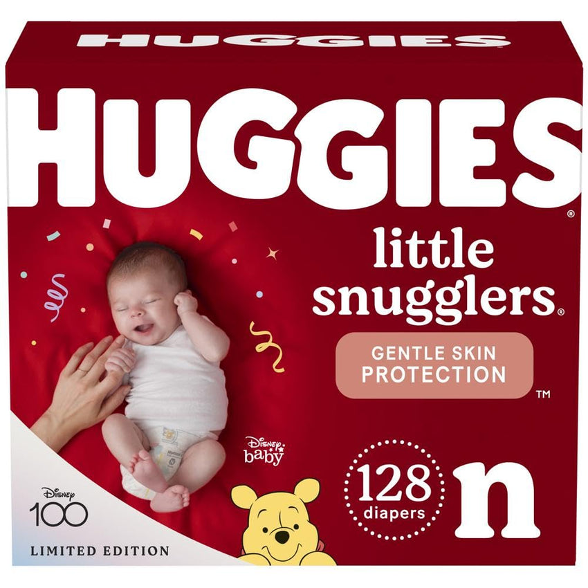 Huggies Size Newborn Diapers, Little Snugglers Baby Diapers, Size Newborn (up to 10 lbs), 31 Count, Packaging May Vary - 7DAY'S