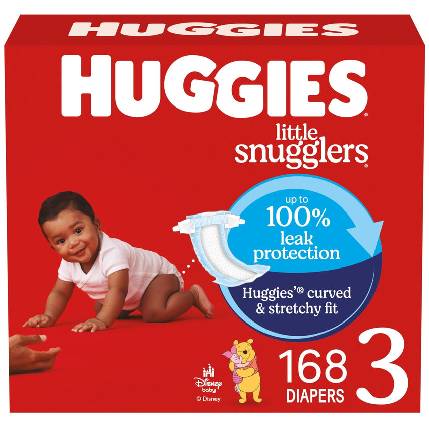Huggies Size Newborn Diapers, Little Snugglers Baby Diapers, Size Newborn (up to 10 lbs), 31 Count, Packaging May Vary - 7DAY'S