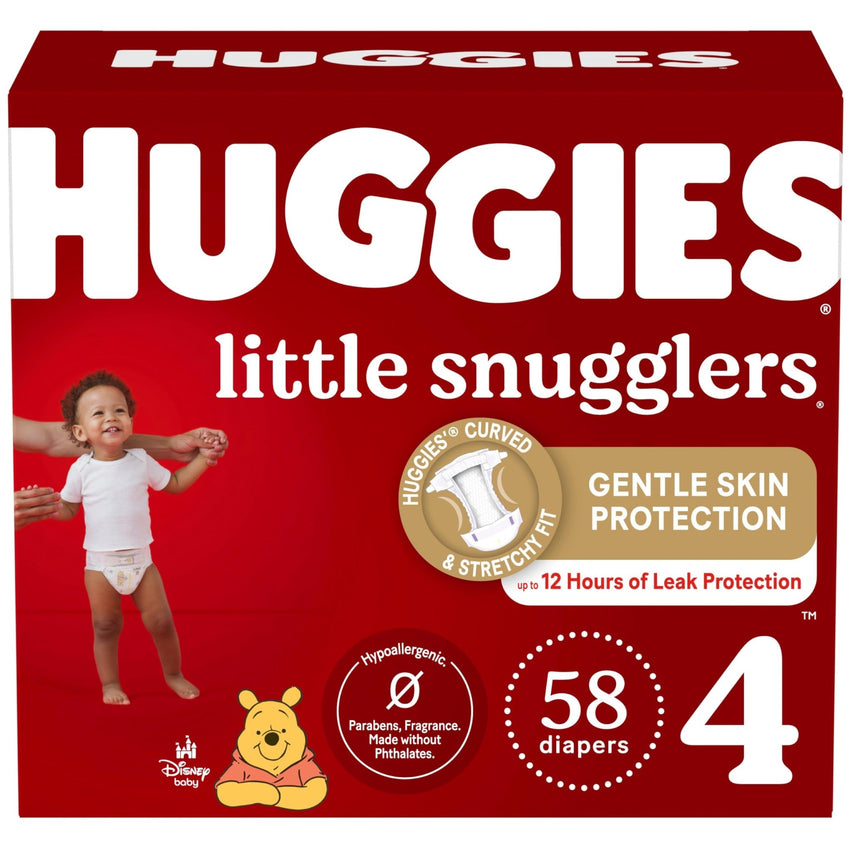 Huggies Size Newborn Diapers, Little Snugglers Baby Diapers, Size Newborn (up to 10 lbs), 31 Count, Packaging May Vary - 7DAY'S