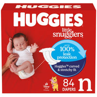 Huggies Size Newborn Diapers, Little Snugglers Baby Diapers, Size Newborn (up to 10 lbs), 31 Count, Packaging May Vary - 7DAY'S