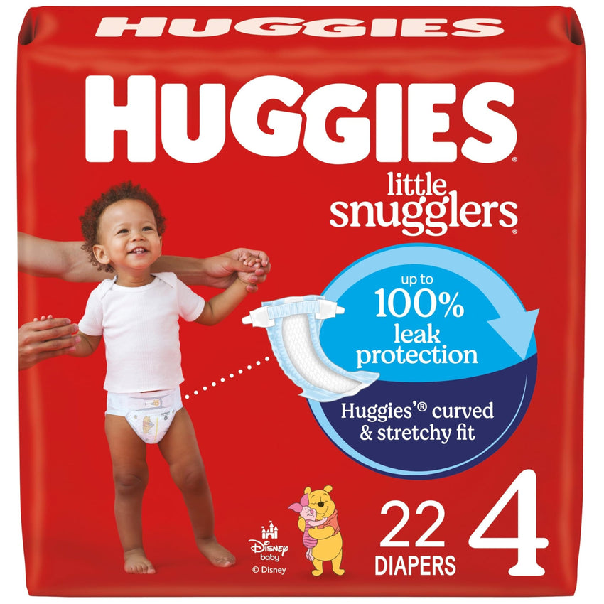 Huggies Size Newborn Diapers, Little Snugglers Baby Diapers, Size Newborn (up to 10 lbs), 31 Count, Packaging May Vary - 7DAY'S