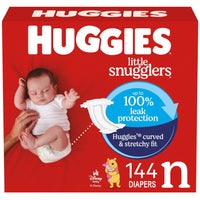 Huggies Size Newborn Diapers, Little Snugglers Baby Diapers, Size Newborn (up to 10 lbs), 31 Count, Packaging May Vary - 7DAY'S