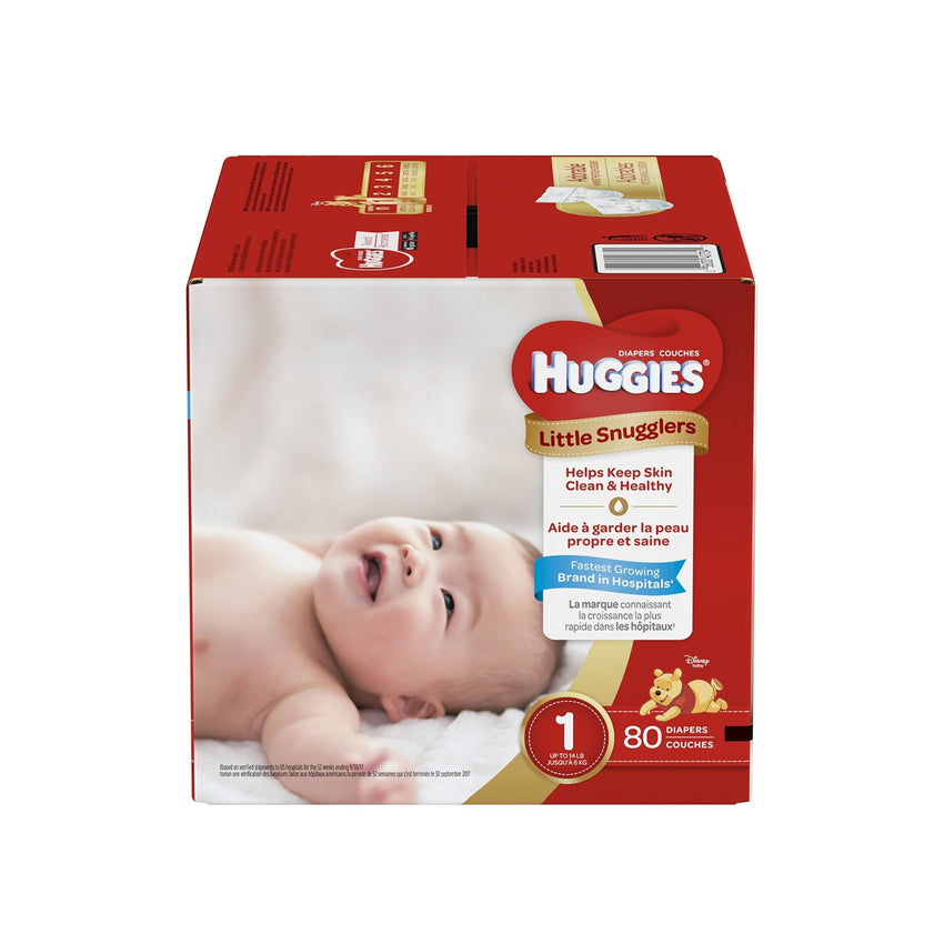 Huggies Size Newborn Diapers, Little Snugglers Baby Diapers, Size Newborn (up to 10 lbs), 31 Count, Packaging May Vary - 7DAY'S