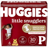 Huggies Size Newborn Diapers, Little Snugglers Baby Diapers, Size Newborn (up to 10 lbs), 31 Count, Packaging May Vary - 7DAY'S