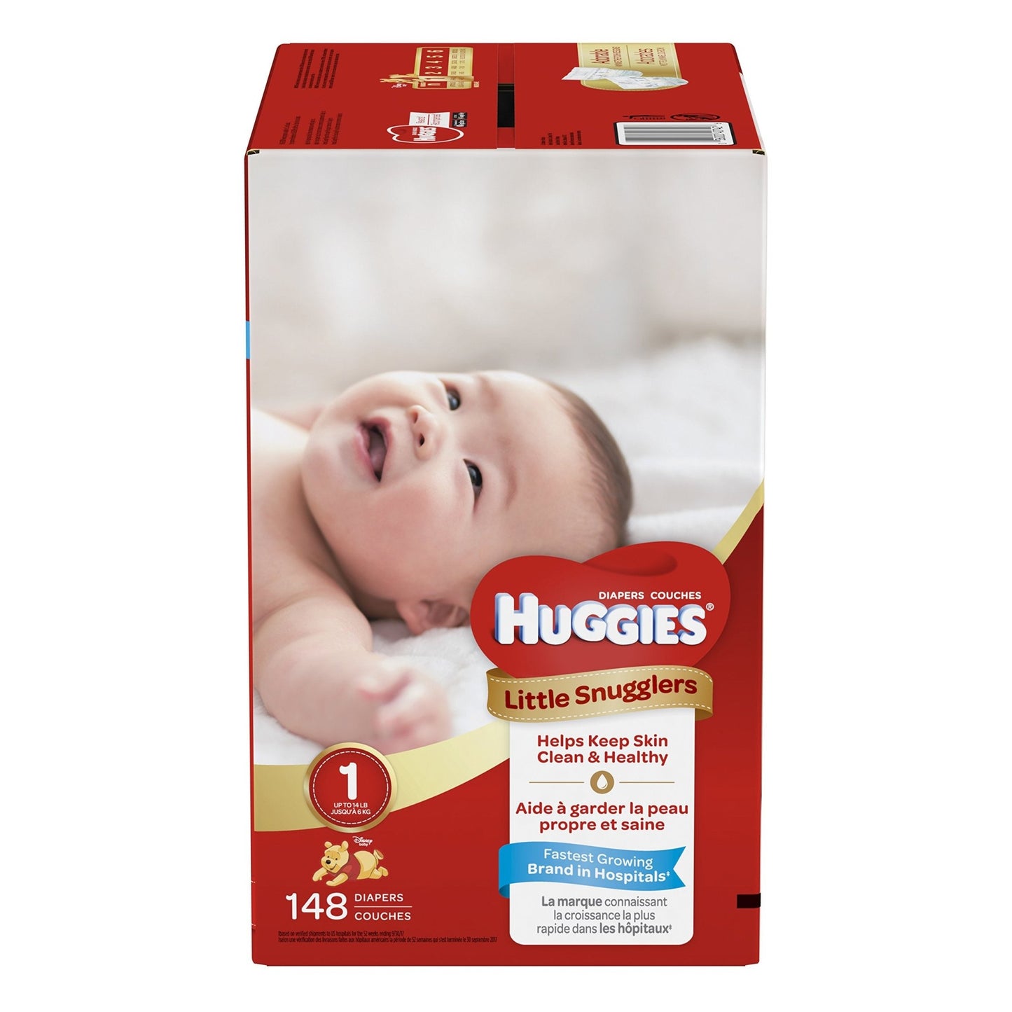 Huggies Size Newborn Diapers, Little Snugglers Baby Diapers, Size Newborn (up to 10 lbs), 31 Count, Packaging May Vary - 7DAY'S