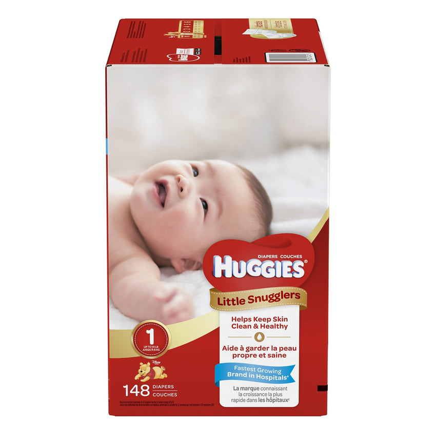 Huggies Size Newborn Diapers, Little Snugglers Baby Diapers, Size Newborn (up to 10 lbs), 31 Count, Packaging May Vary - 7DAY'S