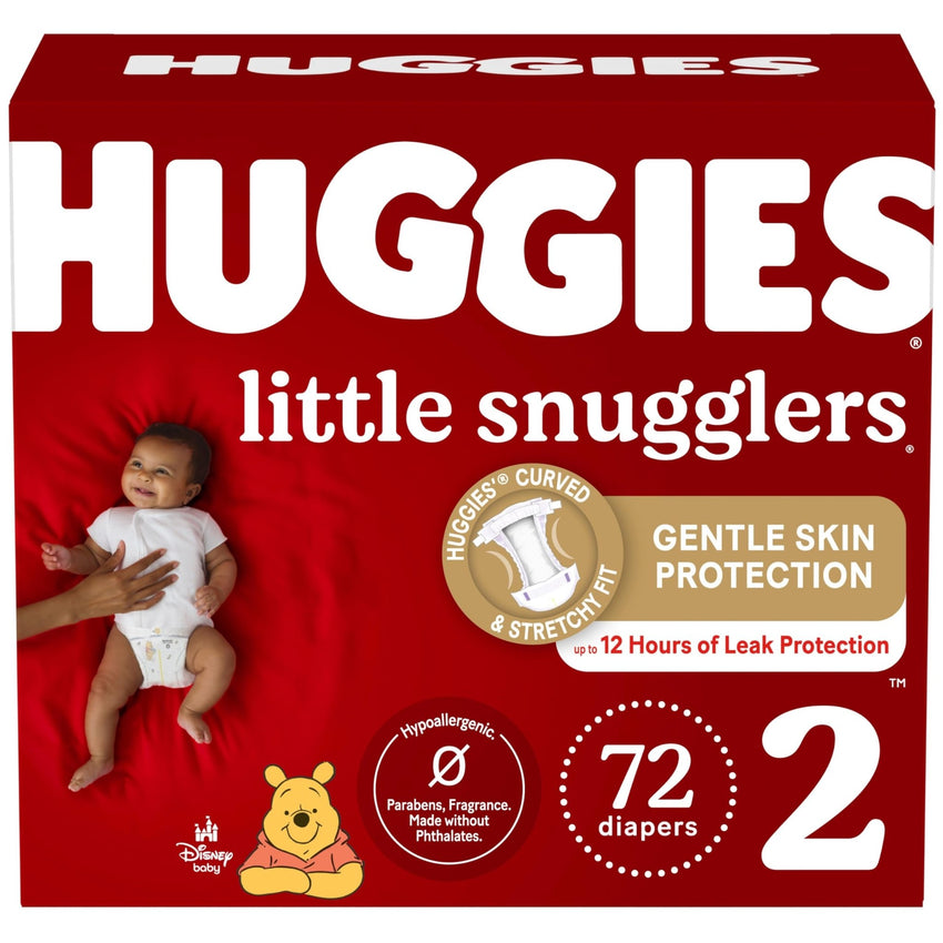 Huggies Size Newborn Diapers, Little Snugglers Baby Diapers, Size Newborn (up to 10 lbs), 31 Count, Packaging May Vary - 7DAY'S