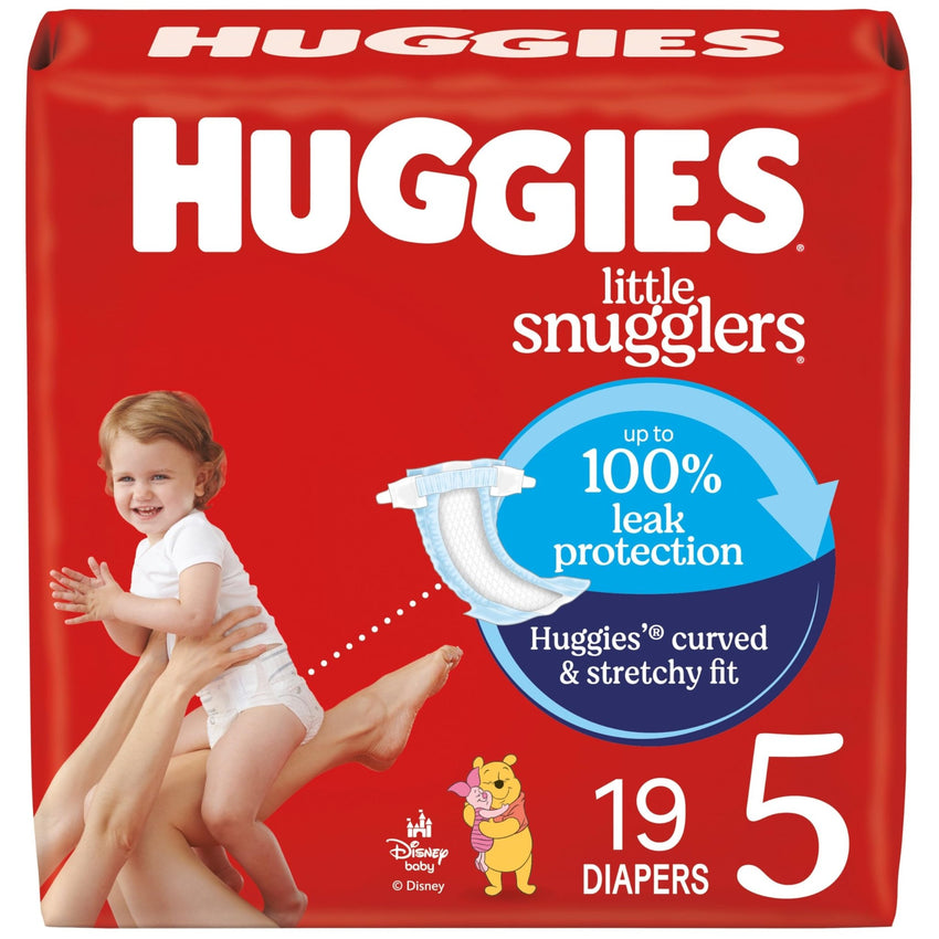 Huggies Size Newborn Diapers, Little Snugglers Baby Diapers, Size Newborn (up to 10 lbs), 31 Count, Packaging May Vary - 7DAY'S