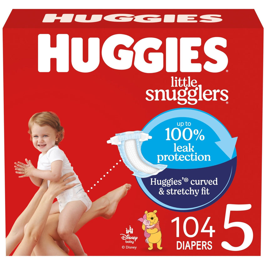 Huggies Size Newborn Diapers, Little Snugglers Baby Diapers, Size Newborn (up to 10 lbs), 31 Count, Packaging May Vary - 7DAY'S