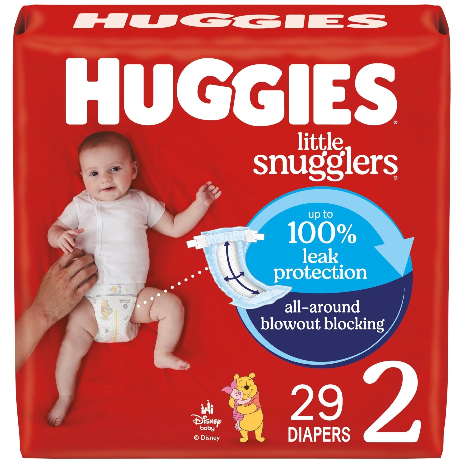 Huggies Size Newborn Diapers, Little Snugglers Baby Diapers, Size Newborn (up to 10 lbs), 31 Count, Packaging May Vary - 7DAY'S