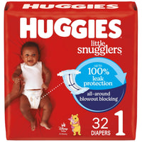 Huggies Size Newborn Diapers, Little Snugglers Baby Diapers, Size Newborn (up to 10 lbs), 31 Count, Packaging May Vary - 7DAY'S