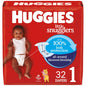 Huggies Size Newborn Diapers, Little Snugglers Baby Diapers, Size Newborn (up to 10 lbs), 31 Count, Packaging May Vary - 7DAY'S