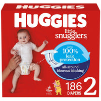 Huggies Size Newborn Diapers, Little Snugglers Baby Diapers, Size Newborn (up to 10 lbs), 31 Count, Packaging May Vary - 7DAY'S