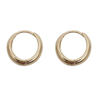 Huitan Fashion Metal Hoop Earrings for Women Simple Versatile Daily Wear Everyday Ear Accessories Young Girls Statement Jewelry - 7DAY'S