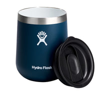 Hydro Flask 10 Oz Wine Glass - Ceramic Stemless Wine Tumbler - Unbreakable with Lid in Trillium Pink - 7DAY'S