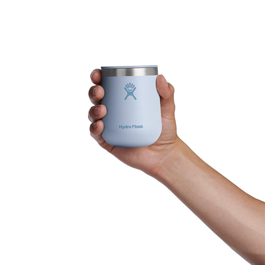 Hydro Flask 10 Oz Wine Glass - Ceramic Stemless Wine Tumbler - Unbreakable with Lid in Trillium Pink - 7DAY'S