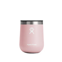 Hydro Flask 10 Oz Wine Glass - Ceramic Stemless Wine Tumbler - Unbreakable with Lid in Trillium Pink - 7DAY'S