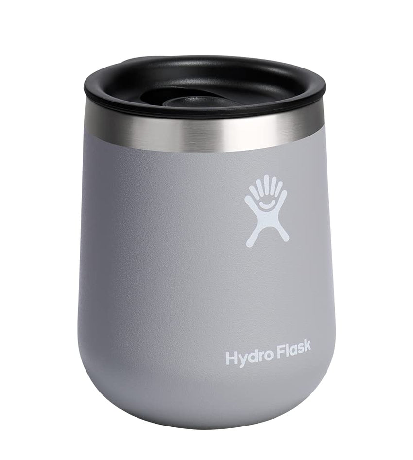 Hydro Flask 10 Oz Wine Glass - Ceramic Stemless Wine Tumbler - Unbreakable with Lid in Trillium Pink - 7DAY'S