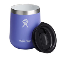 Hydro Flask 10 Oz Wine Glass - Ceramic Stemless Wine Tumbler - Unbreakable with Lid in Trillium Pink - 7DAY'S