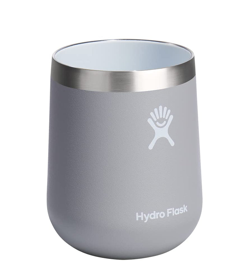 Hydro Flask 10 Oz Wine Glass - Ceramic Stemless Wine Tumbler - Unbreakable with Lid in Trillium Pink - 7DAY'S