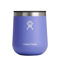 Hydro Flask 10 Oz Wine Glass - Ceramic Stemless Wine Tumbler - Unbreakable with Lid in Trillium Pink - 7DAY'S