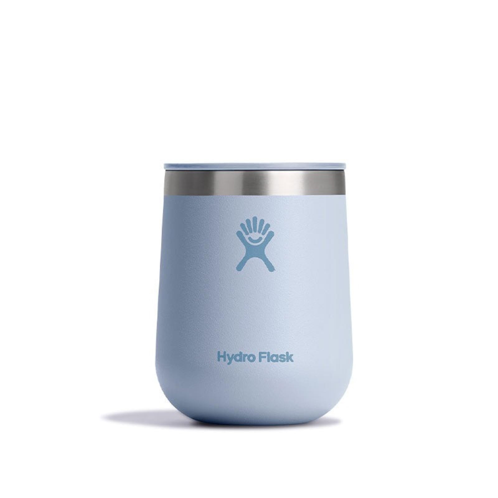 Hydro Flask 10 Oz Wine Glass - Ceramic Stemless Wine Tumbler - Unbreakable with Lid in Trillium Pink - 7DAY'S