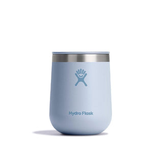 Hydro Flask 10 Oz Wine Glass - Ceramic Stemless Wine Tumbler - Unbreakable with Lid in Trillium Pink
